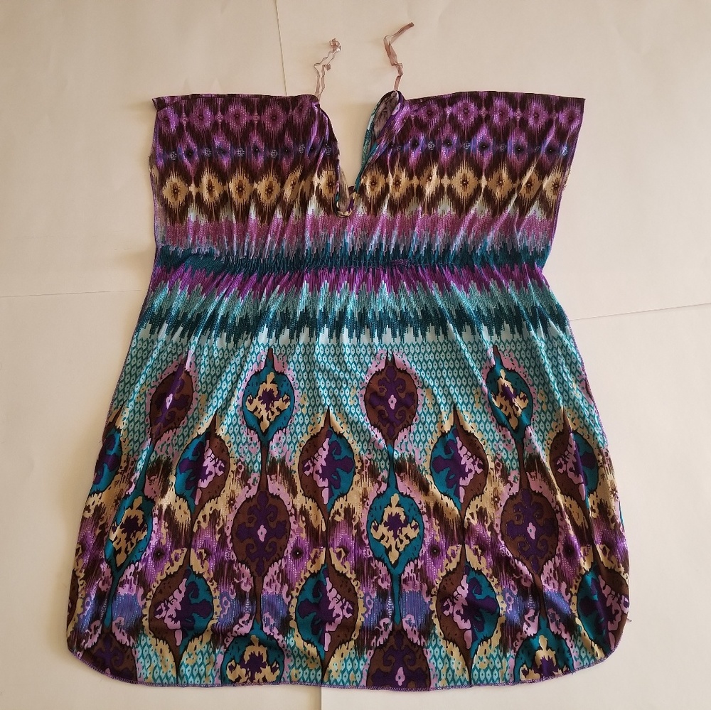 Jessica Taylor NYC Abstract Colors Dress Sz M